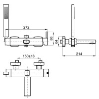 Смеситель для ванны Noken NK Concept N199999405