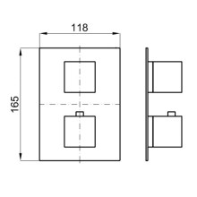 Термостат для ванны Noken Square N199999569