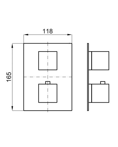 Термостат для ванны Noken Square N199999569