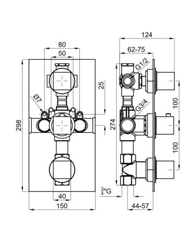 Термостат для ванны Noken NK Logic N172390002