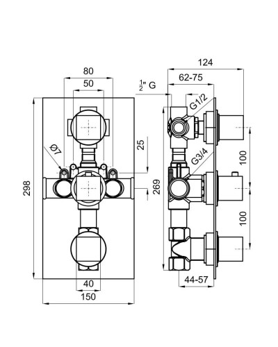 Термостат для ванны Noken NK Logic N140140073