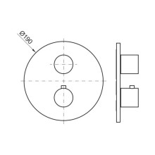 Термостат для ванны Noken Round Rondo N199999556
