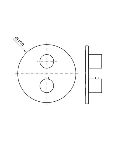 Термостат для ванны Noken Round Rondo N199999556