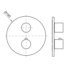 Термостат для ванны Noken Round Rondo N185709914