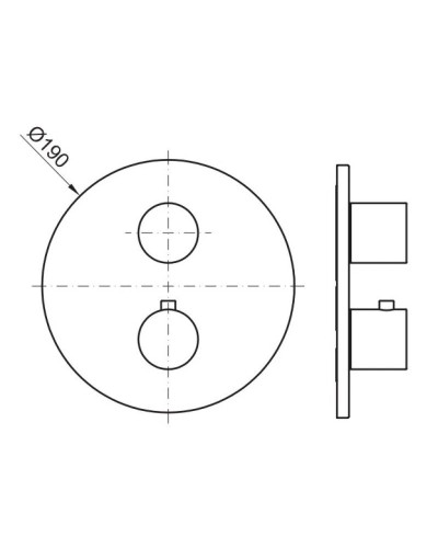 Термостат для ванны Noken Round Rondo N185709914