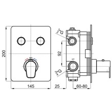 Термостат для ванны Noken Touch&Feel N155416563