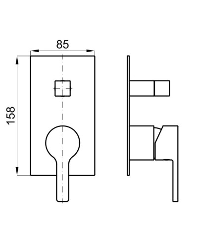 Смеситель для ванны Noken Urban N199999588