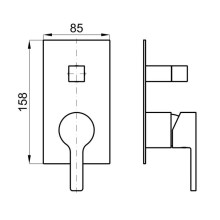Смеситель для ванны Noken Urban N199999590