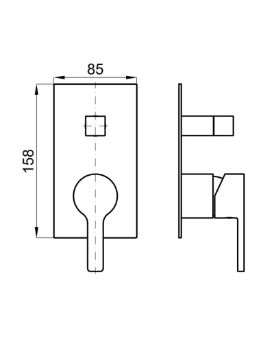 Смеситель для ванны Noken Urban N199999590