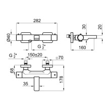 Термостат для ванны Noken Urban N199999678