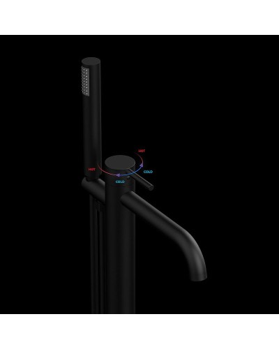 Смеситель для ванны Vincea Desire VTF-1DMB Черный матовый