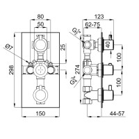 Термостат для ванны Noken Urban N111390003