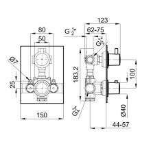 Термостат для ванны Noken Urban N111390002