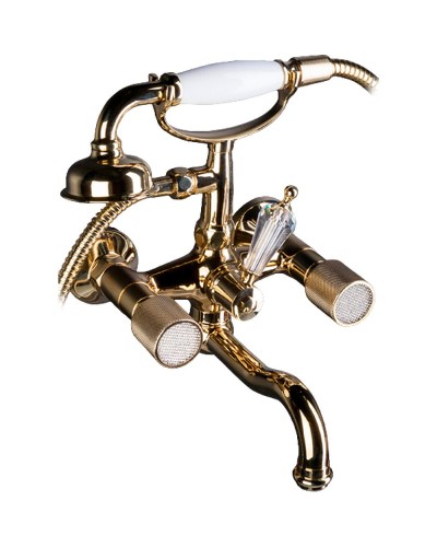 Смеситель для ванны Boheme Royal Cristal 293-Royal Золото