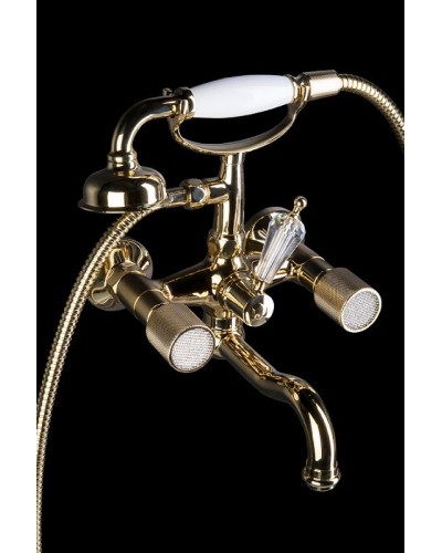 Смеситель для ванны Boheme Royal Cristal 293-Royal Золото