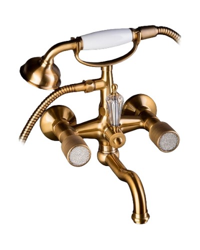 Смеситель для ванны Boheme Royal Cristal 313-Royal Бронза
