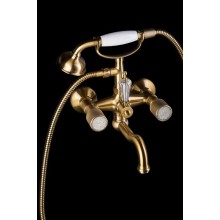 Смеситель для ванны Boheme Royal Cristal 313-Royal Бронза