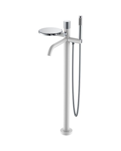 Смеситель для ванны Boheme Stick 129-WCR.2 Белый Хром