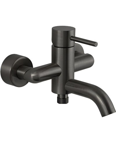 Смеситель для ванны Remer X-Style X05CFP Черный хром брашированный