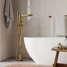 Смеситель для ванны WasserKRAFT Sauer 7121 Золото