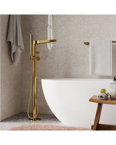 Смеситель для ванны WasserKRAFT Sauer 7121 Золото