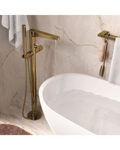 Смеситель для ванны WasserKRAFT Sauer 7121 Золото