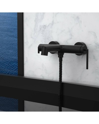 Смеситель для ванны BelBagno Acqua ACQUA-VASM-NERO Черный матовый