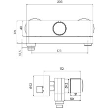 Смеситель для ванны Iddis Slide SLIBLBTi02WA Черный матовый
