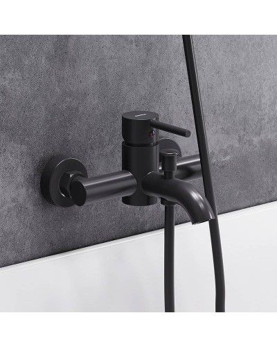 Смеситель для ванны Damixa Scandinavian Pure 361000300 Черный матовый