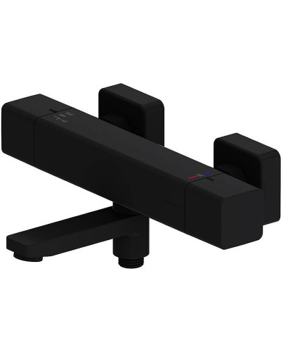 Смеситель для ванны Damixa Gala 533000300 с термостатом Черный матовый