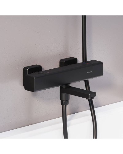 Смеситель для ванны Damixa Gala 533000300 с термостатом Черный матовый