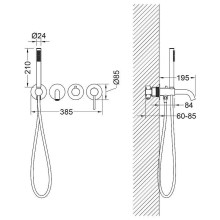 Смеситель для ванны Timo Saona 2314/00YSM Хром