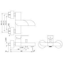 Смеситель для ванны Jaquar Alive ALI-CHR-85119