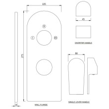 Термостат для ванны Jaquar Aria ARI-CHR-39783K