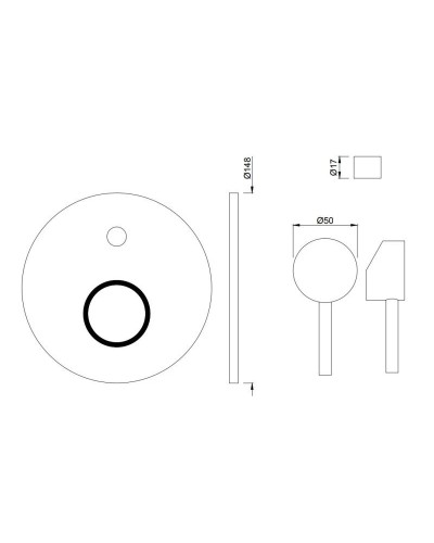 Cмеситель для ванны Jaquar Florentine FLR-CHR-5065K