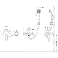 Смеситель для ванны Bravat Stream F63783C-B