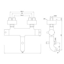 Термостат для ванны Jaquar Florentine FLR-CHR-5657
