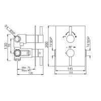 Термостат для ванны Jaquar Florentine FLR-CHR-5671