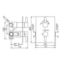 Термостат для ванны Jaquar Florentine FLR-CHR-5671