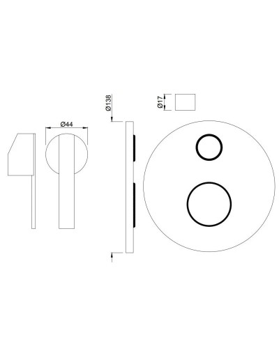 Cмеситель для ванны Jaquar Fonte FON-CHR-40055K