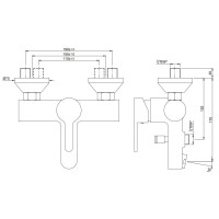 Cмеситель для ванны Jaquar Fusion FUS-CHR-29119