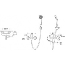 Смеситель для ванны Bravat Stream-D F637163C-B