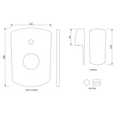 Cмеситель для ванны Jaquar Kubix Prime KUP-CHR-35065KPM