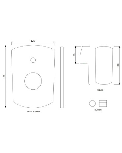 Cмеситель для ванны Jaquar Kubix Prime KUP-CHR-35065KPM