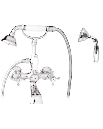 Смеситель для ванны с ручным душем, шлангом 150 см CEZARES GOLF-VD-01-M