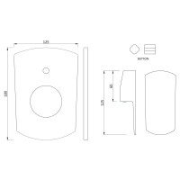 Смеситель для ванны Jaquar Kubix Prime KUP-CHR-35079KPM