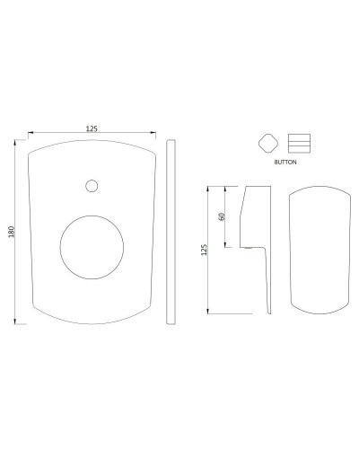 Смеситель для ванны Jaquar Kubix Prime KUP-CHR-35079KPM