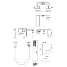 Cмеситель для ванны Jaquar Ornamix Prime ORP-CHR-10119PMSHK
