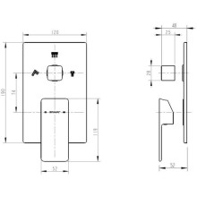 Смеситель для ванны Bravat Phillis P69195C-ENG