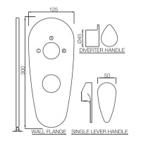 Cмеситель для ванны Jaquar Vignette Prime VGP-CHR-81783K